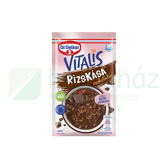 DR.OETKER GLUTÉNMENTES VITALIS RIZSKÁSA CSOKOLÁDÉS 52G