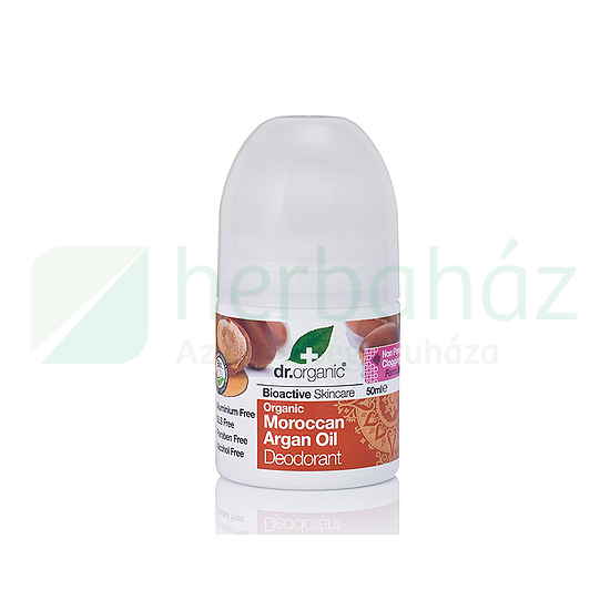 DR.ORGANIC GOLYÓS DEZODOR ARGÁNOLAJJAL ALUMINIUMMENTES 50ML