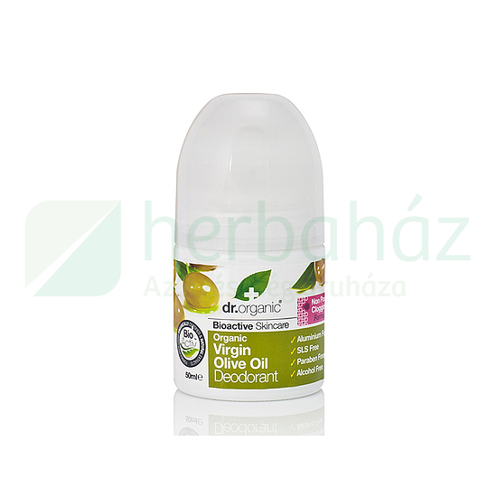 DR.ORGANIC GOLYÓS DEZODOR BIO SZŰZ OLIVAOLAJJAL 50ML