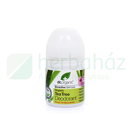 DR.ORGANIC GOLYÓS DEZODOR TEAFA 50ML