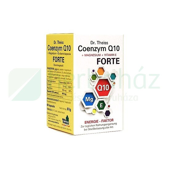 DR. THEISS COENZYM Q10 MAGNÉZIUM + E-VITAMIN FORTE KAPSZULA 60DB