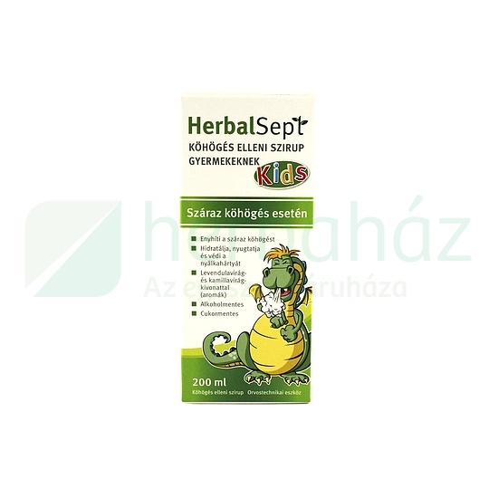 DR. THEISS HERBALSEPT KIDS KÖHÖGÉS ELLENI SZIRUP GYERMEKEKNEK 200ML