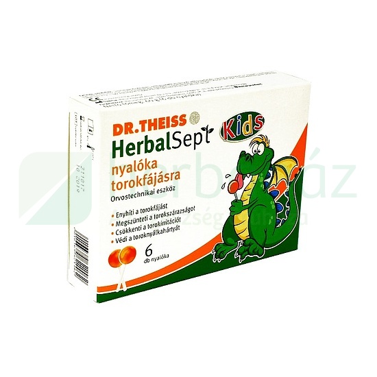 DR.THEISS HERBALSEPT NYALÓKA TOROKFÁJÁSRA 6DB