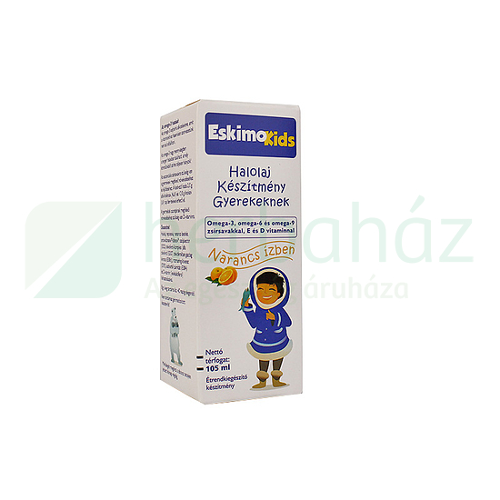 ESKIMO KIDS HALOLAJ SZIRUP GYEREKEKNEK NARANCS ÍZŰ 105ML