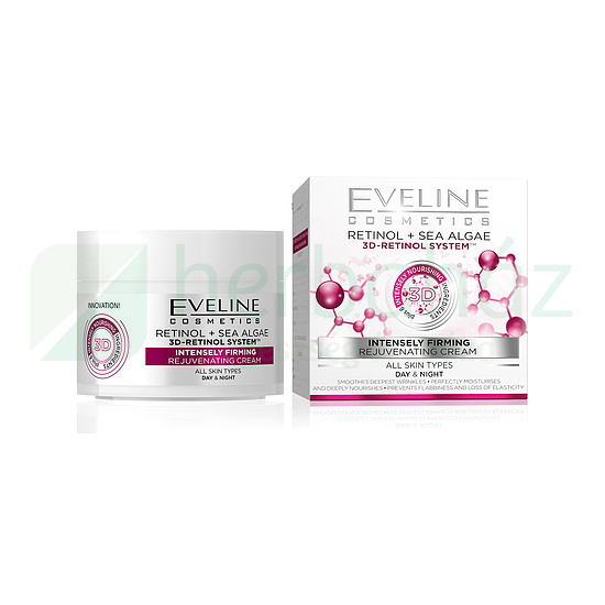 EVELINE NATURE LINE 3D RETINOL INTENZÍV FESZESÍTŐ ARCKRÉM 50ML