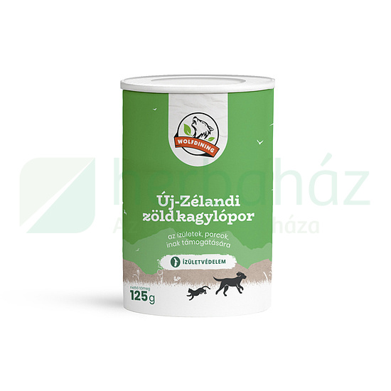 FARKASKONYHA ÚJ-ZÉLANDI ZÖLDKAGYLÓPOR KUTYÁKNAK, MACSKÁKNAK 125G