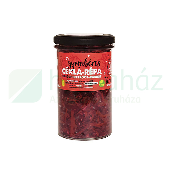 FERMENTINI VEGAN FERMENTÁLT FINOMSÁGOK GYÖMBÉRES CÉKLA-RÉPA 450GR[H]
