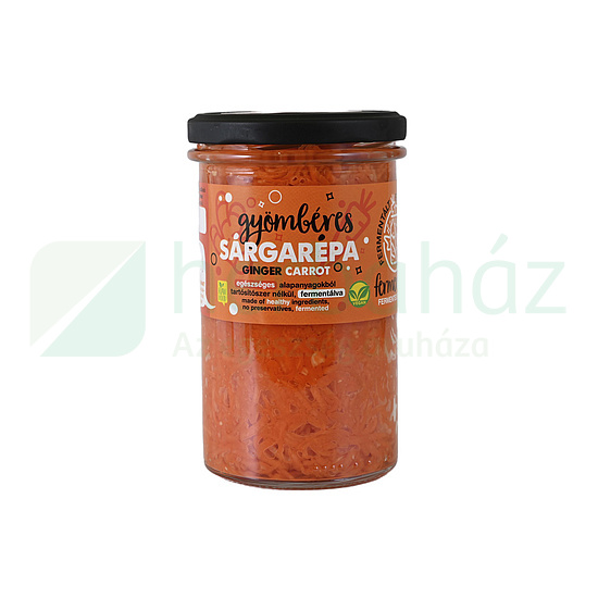 FERMENTINI VEGAN FERMENTÁLT FINOMSÉGOK GYÖMBÉRES SÁRGARÉPA 450G[H]