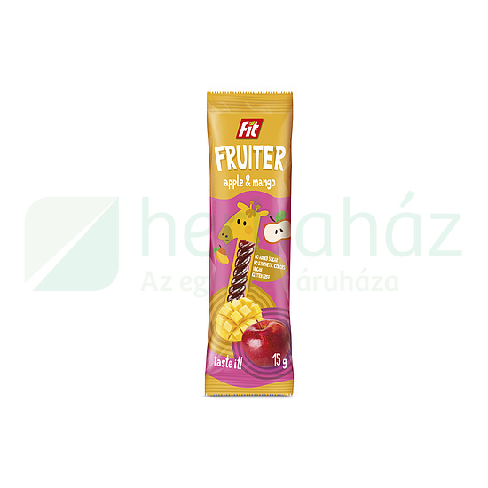 FIT FRUITER GYÜMÖLCSZSELÉ ALMA-MANGÓ 15G
