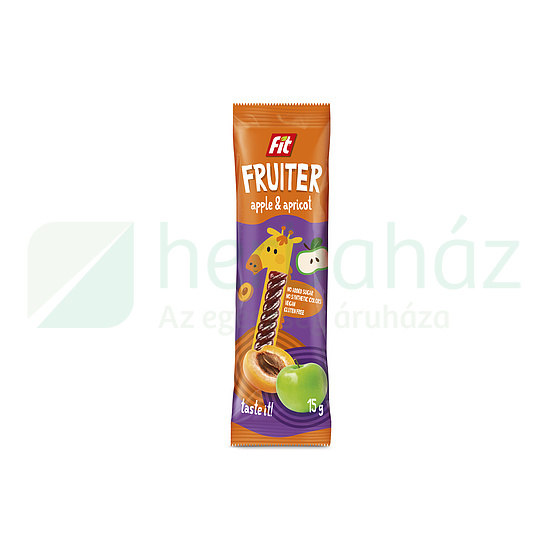 FIT FRUITER GYÜMÖLCSZSELÉ ALMA-SÁRGABARACK 15G