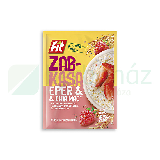 FIT REGGELI ZABKÁSA CHIA MAGGAL EPERREL ÍZESÍTVE 30% KEVESEBB CUKORRAL 65G