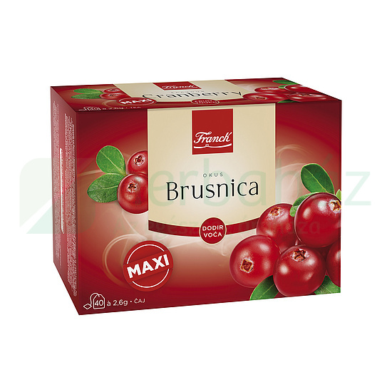 FRANCK GYÜMÖLCSTEA VÖRÖS ÁFONYA ÍZŰ, KOFFEINMENTES, FILTERES 40DB