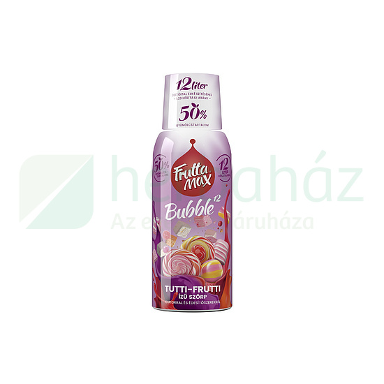 FRUTTAMAX BUBBLE 12 GYÜMÖLCSSZÖRP TUTTI-FRUTTI 500ML DRS+50FT BETÉTDÍJ