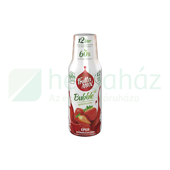 FRUTTAMAX BUBBLE 12 GYÜMÖLCSSZÖRP EPER 500ML DRS+50FT BETÉTDÍJ