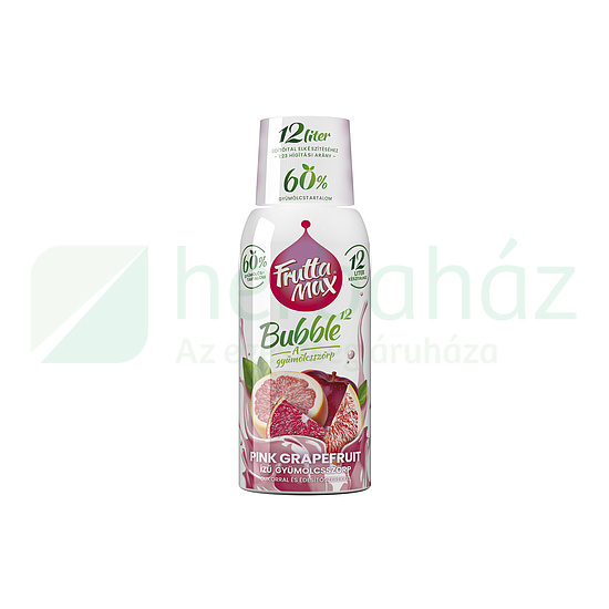 FRUTTAMAX BUBBLE 12 GYÜMÖLCSSZÖRP PINK GRAPEFRUIT 500ML DRS+50FT BETÉTDÍJ