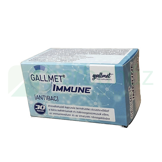 GALLMET-IMMUNE (ANTIBAC) ÉTREND-KIEGÉSZÍTŐ KAPSZULA 30DB