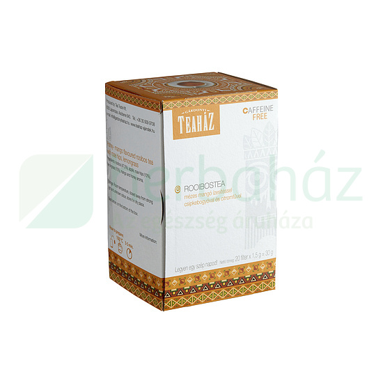 GÁRDONYI TEAHÁZ CITROMFŰ-MÉZ ROOIBOS TEA KOFFEINMENTES 30G