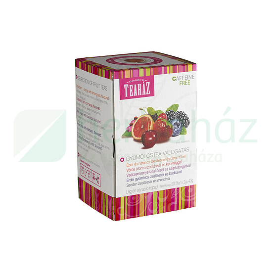 GÁRDONYI TEAHÁZ GYÜMÖLCSTEA VÁLOGATÁS 20DB