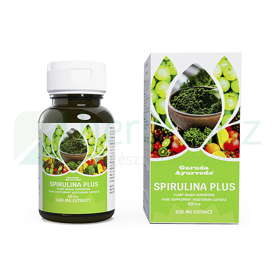 GARUDA AYURVEDA SPIRULINA PLUS KAPSZULA 60DB