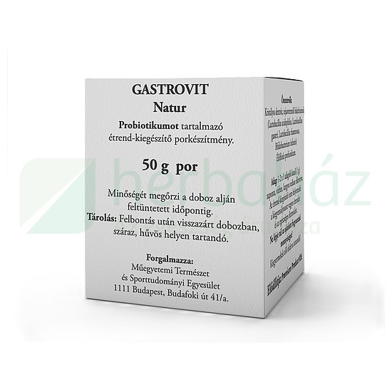 GASTROVIT NATUR PROBIOTIKUMOT TARTALMAZÓ ÉTREND-KIEGÉSZÍTŐ 50G