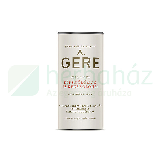 GERE VILLÁNYI KÉKSZŐLŐMAG ÉS -HÉJ MIKROŐRLEMÉNY 150G