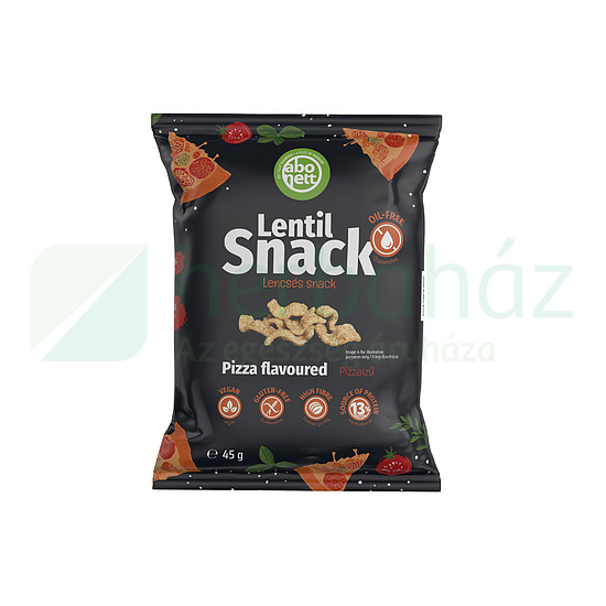 GLUTÉNMENTES ABONETT LENCSÉS SNACK PIZZA ÍZŰ 45G