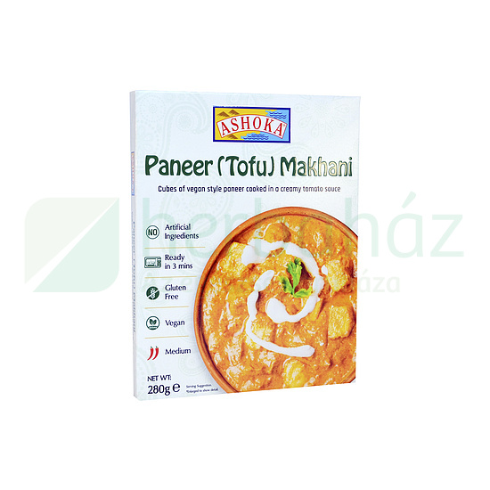 GLUTÉNMENTES ASHOKA VEGÁN PANEER TOFU MAKHANI INDIAI KÉSZÉTEL 280G