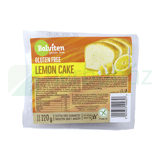 GLUTÉNMENTES BALVITEN CITROMTORTA 220G