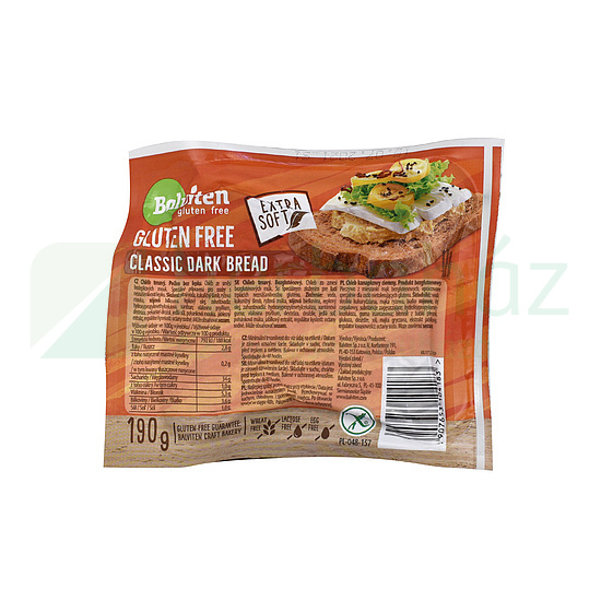 GLUTÉNMENTES BALVITEN SZELETELT BARNA KENYÉR 190G