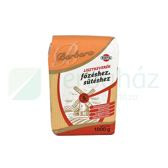 GLUTÉNMENTES BARBARA LISZTKEVERÉK FŐZÉSHEZ-SÜTÉSHEZ 1000G