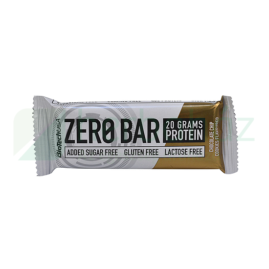 GLUTÉNMENTES BIOTECHUSA ZERO BAR CHOCOLATE CHIP COOKIES ÍZŰ 50G