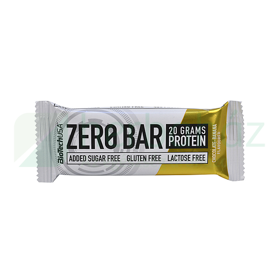 GLUTÉNMENTES BIOTECHUSA ZERO BAR CSOKOLÁDÉ-BANÁN ÍZŰ 50G