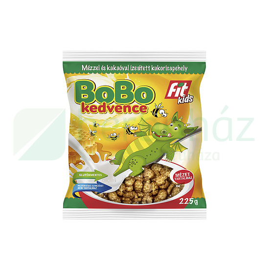 GLUTÉNMENTES BOBO KEDVENCE MÉZES KAKAÓS KUKORICAPEHELY 225G