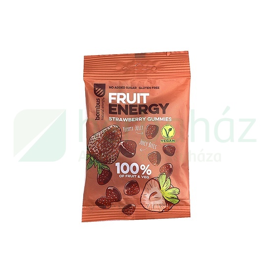 GLUTÉNMENTES BOMBUS FRUIT ENERGY GUMMIES EPRES GYÜMÖLCSCUKORKÁK 35G