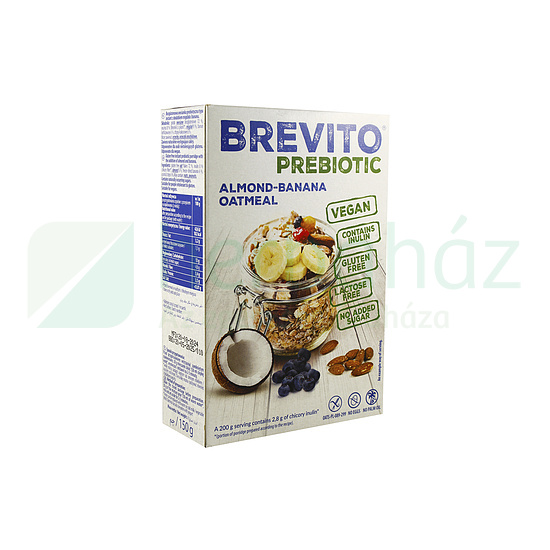 GLUTÉNMENTES BREVITO BANÁNOS-MANDULÁS ZABKÁSA PREBIOTIKUS HCN 150G