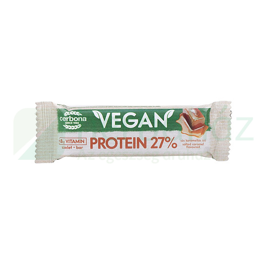 GLUTÉNMENTES CERBONA VEGÁN SÓS-KARAMELL SZELET PROTEINES 40G