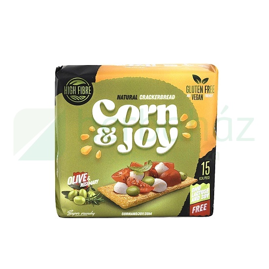 GLUTÉNMENTES CORN&JOY EXTRUDÁLT KENYÉR ROZMARING, OLÍVA 80G