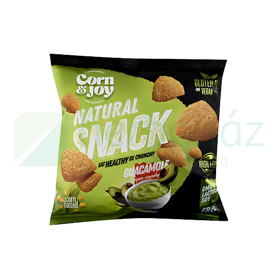 GLUTÉNMENTES CORN&JOY KUKORICA SNACK GUACAMOLE ÍZ 40G