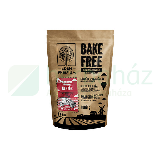 GLUTÉNMENTES ÉDEN PRÉMIUM BAKE-FREE SZÉNHIDRÁTCSÖKKENTETT KENYÉR LISZTKEVERÉK 1000G