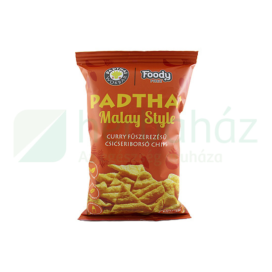GLUTÉNMENTES FOODY FREE CSICSERIBORSÓ CHIPS PADTHAI MALAY STYLE CURRY ÍZ 50G