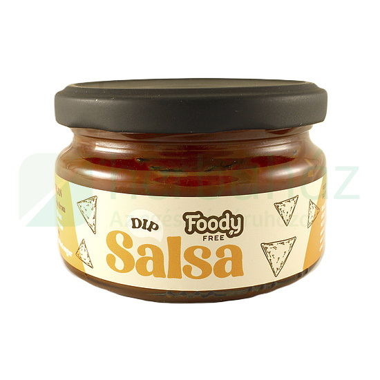 GLUTÉNMENTES FOODY FREE DIP SALSA SZÓSZ LAKTÓZMENTES ÉS HOZZÁADOTT CUKOR NÉLKÜL 200G