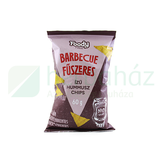 GLUTÉNMENTES FOODY FREE HUMMUS CHIPS BARBECUE FŰSZERES ÍZ 60G