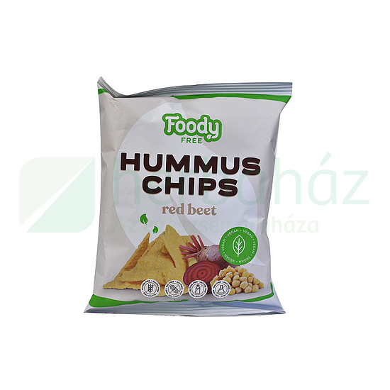 GLUTÉNMENTES FOODY FREE HUMMUS CHIPS CÉKLÁVAL 50G