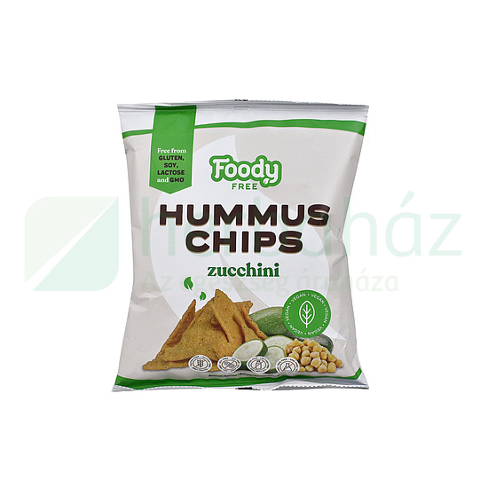 GLUTÉNMENTES FOODY FREE HUMMUS CHIPS CUKKINIVEL 50G