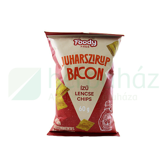 GLUTÉNMENTES FOODY FREE LENCSECHIPS JUHARSZIRUP BACON ÍZ 60G
