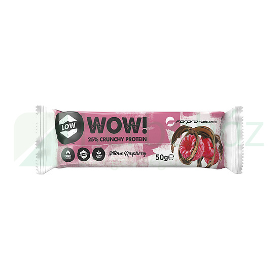 GLUTÉNMENTES FORPRO WOW! 25% CRUNCHY PROTEIN SZELET INTENZÍV MÁLNA 50G