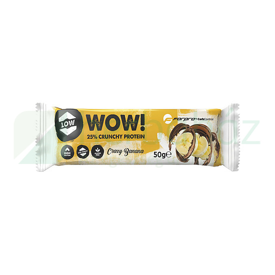 GLUTÉNMENTES FORPRO WOW! 25% CRUNCHY PROTEIN SZELET ŐRÜLT BANÁN 50G