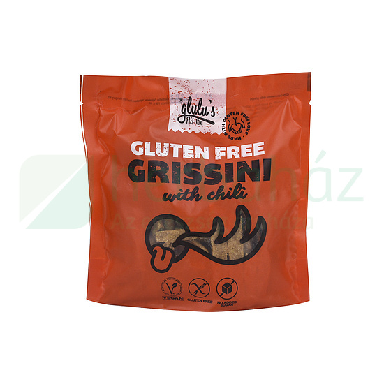 GLUTÉNMENTES GLULUS FREE FROM CUKORMENTES CHILIS GRISSINI 100G