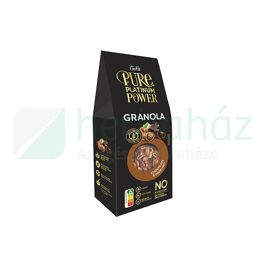 GLUTÉNMENTES GOFIT PURE PLATINUM POWER GRANOLA CSOKOLÁDÉ-MOGYORÓ 225G