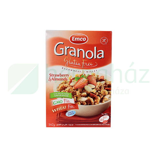 GLUTÉNMENTES GRANOLA MÜZLI EPERREL ÉS MANDULÁVAL 340G